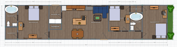 Floor plan of home