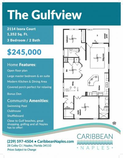 Mobile Home at 2114 Ixora Court Naples, FL 34110