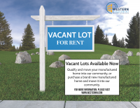 Singlewide Vacant Lot Mobile Home