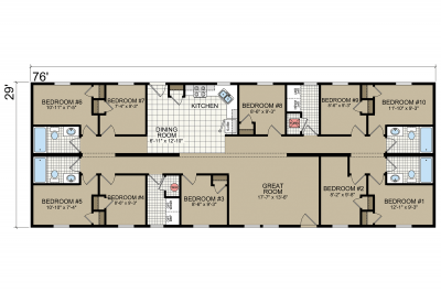 Champion Homes S47 Mobile Home Floor Plan