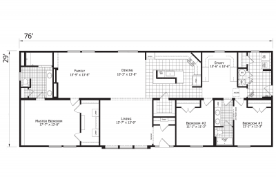 Champion Homes Prairie View 2976 Mobile Home Floor Plan