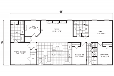 Redman Homes Advantage 3272 223 Mobile Home Floor Plan