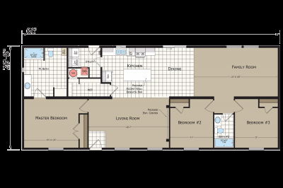 Champion Homes DreamWorks DW4663B Mobile Home Floor Plan