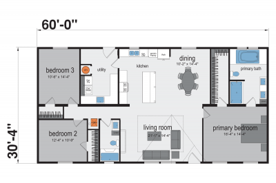 Champion Homes Dudley Mobile Home Floor Plan