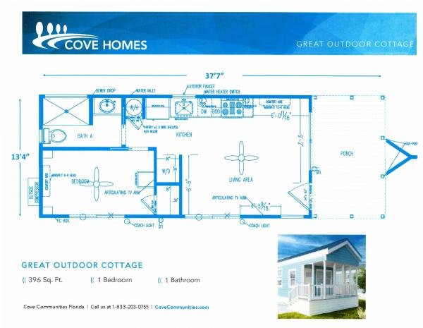 2023 Great Outdoor Cottage Lakeview 3112 Mobile Home