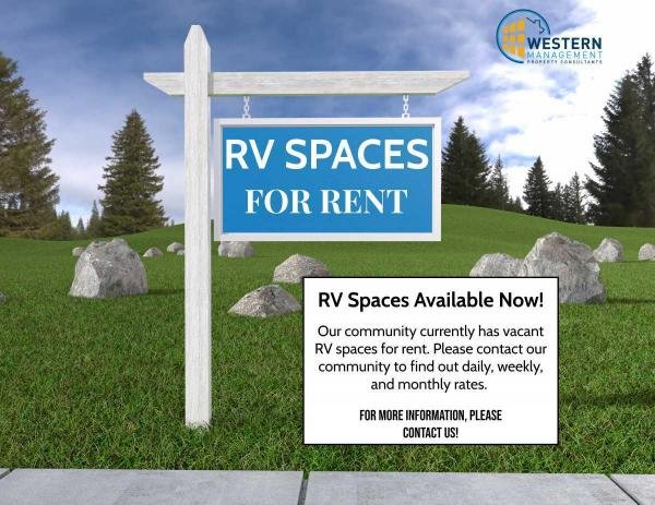 Vacant RV Lot Mobile Home For Rent