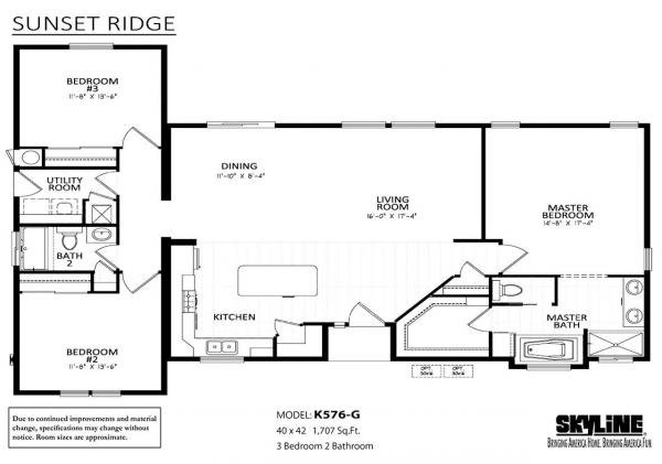 2022 Skyline Sunset Ridge - FQ K576 G Manufactured Home