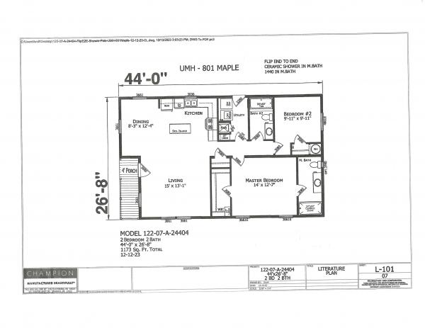 2024 Redman 801 NWDSA24404  Home