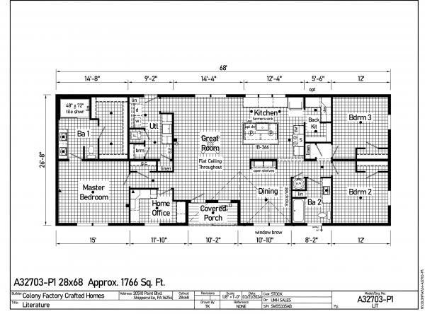 2024 Colony 20 NDSL673UMH-RB  Home