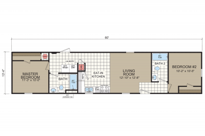 Dutch Housing Diamond 1464 203 Mobile Home Floor Plan