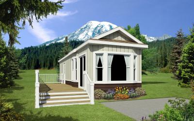 Silvercrest Sierra Limited SL-02 Mobile Home Floor Plan