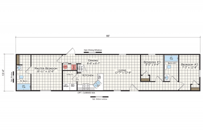 Redman Homes Foundation 1470 901 Mobile Home Floor Plan