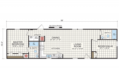 Redman Homes Foundation 1660 901 Mobile Home Floor Plan