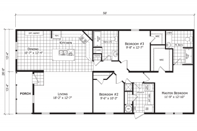 Redman Homes Advantage 2860 239 Mobile Home Floor Plan