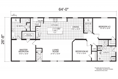 Redman Homes Advantage 2868 207 Mobile Home Floor Plan