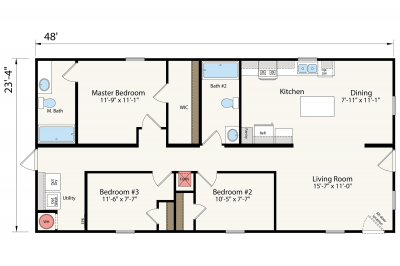 Champion Homes Plateau Mobile Home Floor Plan