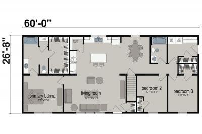 New Image Homes Leverage N1614 Mobile Home Floor Plan
