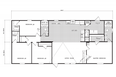 Scotbilt Homes Legend 2860032 Mobile Home Floor Plan