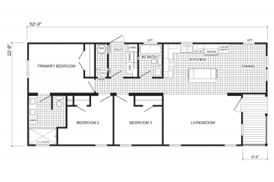 Scotbilt Homes Champion Community 2452439 Mobile Home Floor Plan