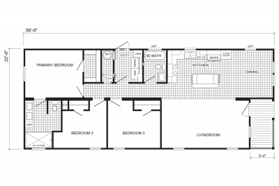 Scotbilt Homes Champion Community 2456440 Mobile Home Floor Plan