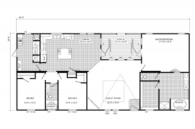 Scotbilt Homes Freedom 3266405 Mobile Home Floor Plan