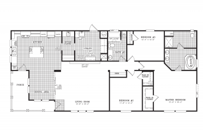 Scotbilt Homes Freedom 3268293 Mobile Home Floor Plan