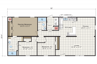 Redman Homes Foundation 2456 903 Mobile Home Floor Plan