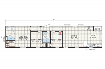 Redman Homes Foundation 1670 903 Mobile Home Floor Plan