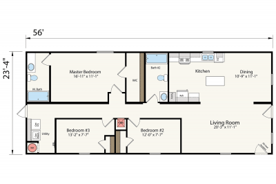 Champion Homes Prime Horizon Mobile Home Floor Plan