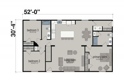 New Image Homes Leverage NI616 Mobile Home Floor Plan