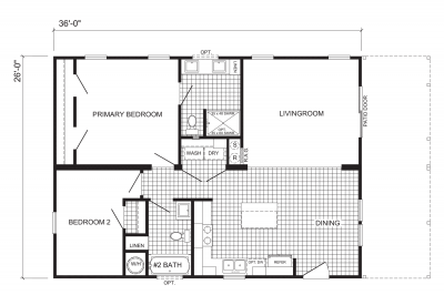 Scotbilt Homes Champion Community 2836447 Mobile Home Floor Plan