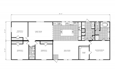 Scotbilt Homes Freedom 3276048 Mobile Home Floor Plan