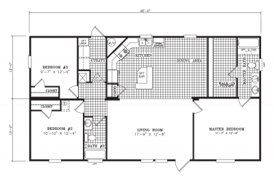 Scotbilt Homes Legend 2848234 Mobile Home Floor Plan