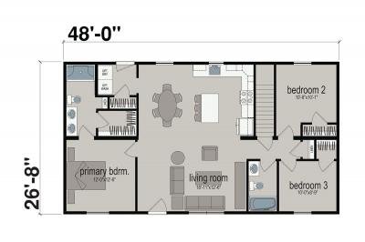 New Image Homes Leverage N1612 Mobile Home Floor Plan