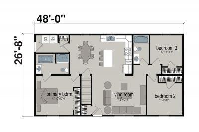 New Image Homes Leverage NI615 Mobile Home Floor Plan
