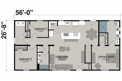 New Image Homes Leverage NI617 Mobile Home Floor Plan