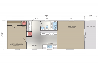 Champion Homes Grand Slam 1640409 Mobile Home Floor Plan