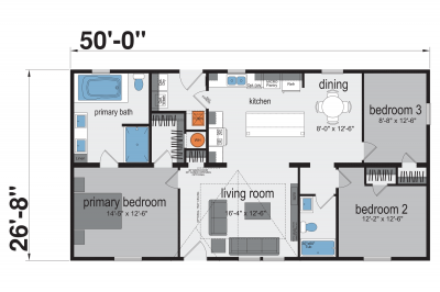 Champion Homes Valencia Mobile Home Floor Plan