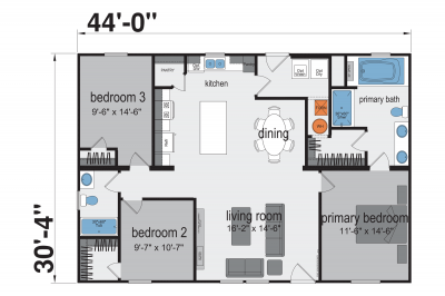 Champion Homes Tradition Mobile Home Floor Plan