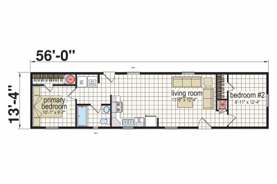 Atlantic Homes Foundations F35625 Mobile Home Floor Plan
