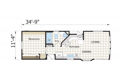 Champion Homes Sonoran 12 Mobile Home Floor Plan