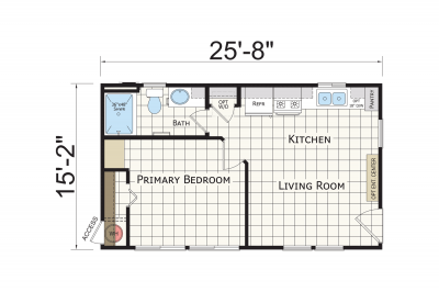 Champion Homes Sonoran 522AB Mobile Home Floor Plan