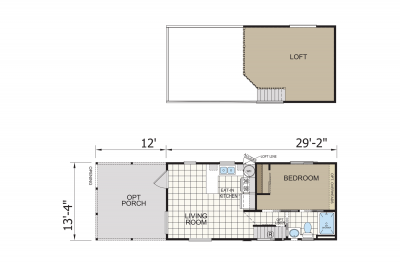 Champion Homes Sonoran 1429 Mobile Home Floor Plan