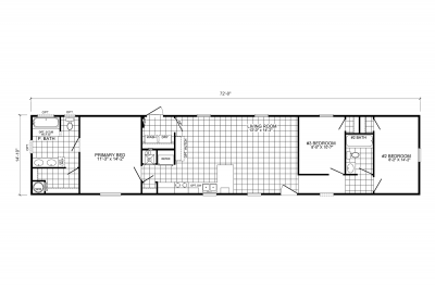 Scotbilt Homes Legend 1672505 Mobile Home Floor Plan