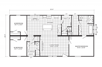 Scotbilt Homes Waycross Express 2852477 Mobile Home Floor Plan