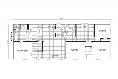 Scotbilt Homes Waycross Express 2872493 Mobile Home Floor Plan