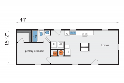 Champion Homes 1644 Mobile Home Floor Plan