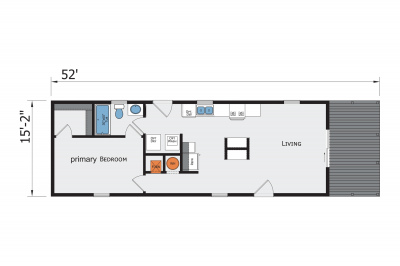 Champion Homes 1644 Porch Mobile Home Floor Plan