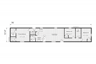 Dutch Housing Aspire 1476H32802 Mobile Home Floor Plan