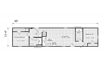 Dutch Housing Aspire 1460H22215 Mobile Home Floor Plan